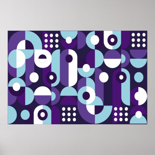 Abstrakte geometrische Formsabstraktion, Kunst, Ku Poster (Vorne)