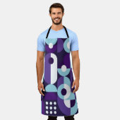 Abstrakte geometrische Formsabstraktion, Kunst, Ku Schürze (Getragen)