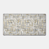 Abstrakte geometrische Gaming-Schreibtischmatte in Schreibtischunterlage (Vorderseite)