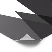 Abstrakte geometrische Gebirgskunst Poster (Ecke)