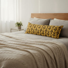 Abstrakte geometrische Gelbblume Seitenschläferkissen