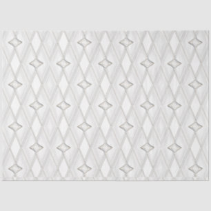 Abstrakte, geometrische Geometrie des weißen Diama Seidenpapier