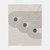Abstrakte geometrische Gleichgewichtsformen Mitte  Fleecedecke (Vorderseite)