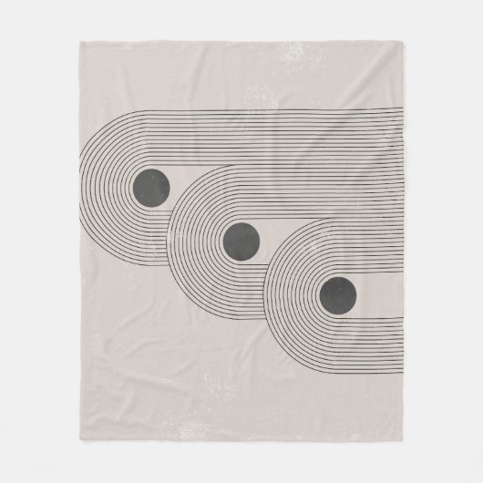 Abstrakte geometrische Gleichgewichtsformen Mitte Fleecedecke (Vorderseite)