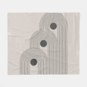 Abstrakte geometrische Gleichgewichtsformen Mitte Fleecedecke (Vorderseite (Horizontal))