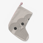 Abstrakte geometrische Gleichgewichtsformen Mitte Kleiner Weihnachtsstrumpf (Vorderansicht (hängend))