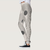 Abstrakte geometrische Gleichgewichtsformen Mitte  Leggings (Links)