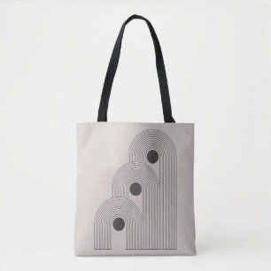 Abstrakte geometrische Gleichgewichtsformen Mitte Tasche