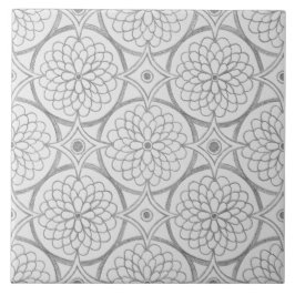 Abstrakte geometrische graue Muster Fliese