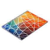 abstrakte geometrische Grundierabstrakte, alternde Notizblock (Linke Seite)