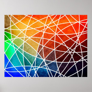abstrakte geometrische Grundierabstrakte, alternde Poster