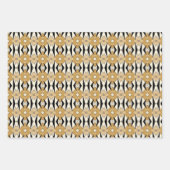 Abstrakte geometrische Harmonie: braun, beige, sch Geschenkpapier Set (Vorderseite 3)