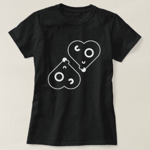Abstrakte geometrische Herzen   Minimaler symbolis T-Shirt
