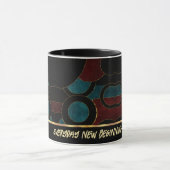Abstrakte geometrische Kaffeetasse (Zentrum)