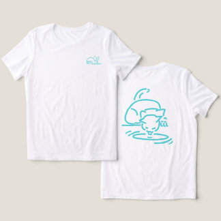 Abstrakte geometrische Katze | Symbolische Linienk Tri-Blend Shirt