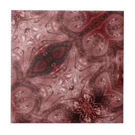 Abstrakte geometrische Keramik aus Pflaume Fliese