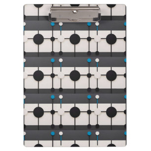 Abstrakte geometrische Komposition mit Kreisen Klemmbrett