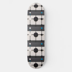 Abstrakte geometrische Komposition mit Kreisen Skateboard