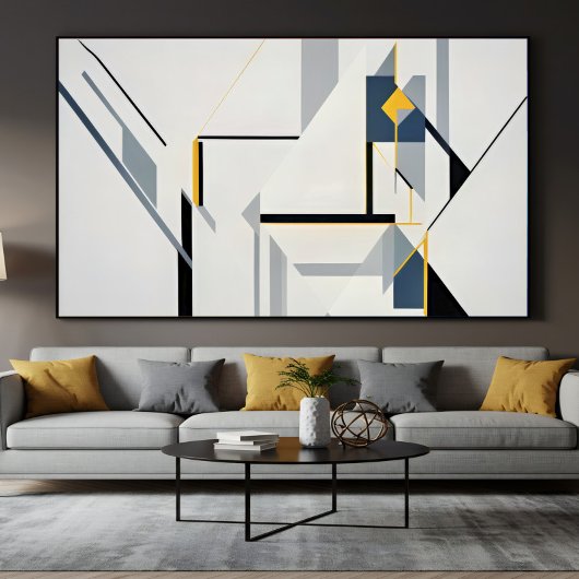 Abstrakte geometrische Komposition Modern Poster