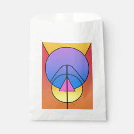 Abstrakte geometrische Kreise Linie Bunt  Geschenktütchen