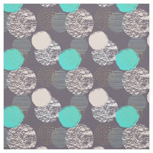 Abstrakte geometrische Kreise Muster Stoff (Muster)
