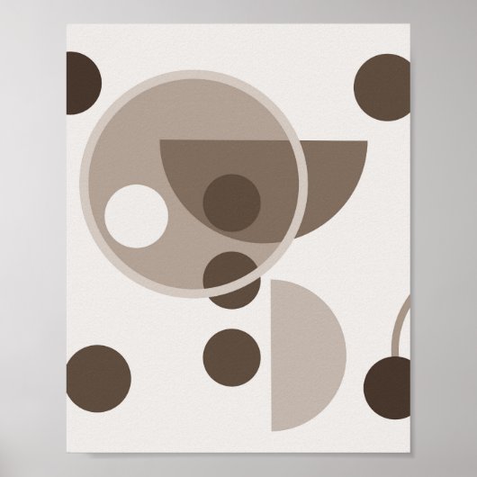 Abstrakte geometrische Kreise Poster (Vorne)