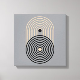 Abstrakte geometrische Kreise und Bögen Leinwanddruck
