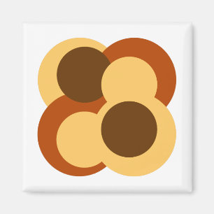 Abstrakte geometrische Kreisformen Magnet