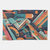 Abstrakte geometrische Kunst - Bold Vibrant Graphi Geschirrtuch (Horizontal)