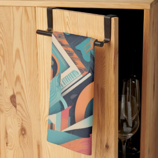 Abstrakte geometrische Kunst - Bold Vibrant Graphi Geschirrtuch