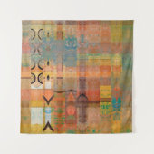 abstrakte geometrische Kunst horizontale Streifen Wandteppich (Vorderseite (Horizontal))