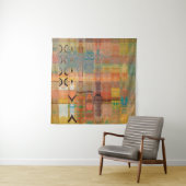 abstrakte geometrische Kunst horizontale Streifen Wandteppich (Beispiel (Horizontal))