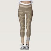 Abstrakte geometrische Kunst Leggings (Vorderseite)