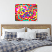 Abstrakte geometrische Kunst Leinwanddruck (Insitu (Schlafzimmer))