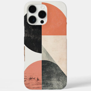 Abstrakte Geometrische Kunst mit natürlichen Textu iPhone 16 Pro Max Hülle