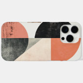 Abstrakte Geometrische Kunst mit natürlichen Textu Case-Mate iPhone Hülle (Rückseite (Horizontal))