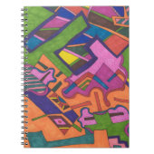 abstrakte "geometrische" Kunst Notizblock (Vorderseite)