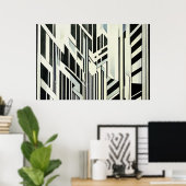 Abstrakte geometrische Kunst Poster (Heimbüro)