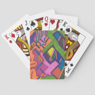 abstrakte "geometrische" Kunst Spielkarten