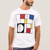 Abstrakte geometrische Kunst T-Shirt (Vorderseite)