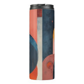 Abstrakte geometrische Kunst Thermosbecher (Rückseite)