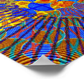 abstrakte geometrische Kunstwerke Poster (Ecke)