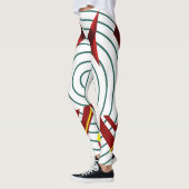 Abstrakte geometrische Leggings - Trendy Acwear (Links)