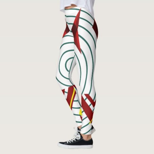 Abstrakte geometrische Leggings - Trendy Acwear