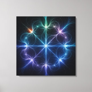 Abstrakte geometrische Lichtleinwandkunst Leinwanddruck