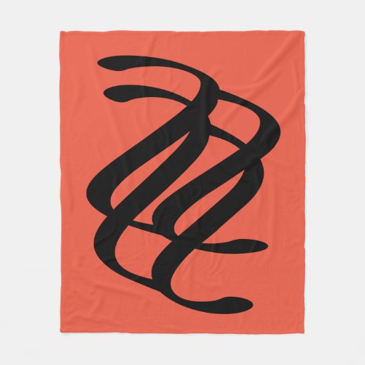 abstrakte geometrische Linien Fleecedecke (Vorderseite)