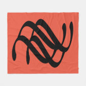 abstrakte geometrische Linien Fleecedecke (Vorderseite (Horizontal))