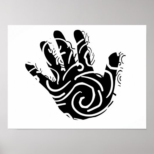 abstrakte geometrische Linien Poster (Vorne)