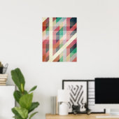 Abstrakte geometrische Linien Poster (Heimbüro)