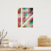 Abstrakte geometrische Linien Poster (Küche)